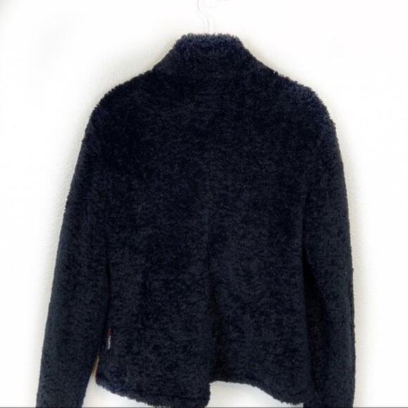 Avalanche Teddy Bear Fleece Polartec Coat Jacket Vintage Black Made in USA SZ M - Picture 2 of 14